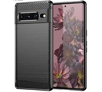 Folmecket for Google Pixel 7 Pro Case Shock-Absorption Flexible TPU Rubber Protective Cell Phone Cover for Google Pixel 7 Pro 2022 6.7" Black