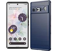 Folmecket Google Pixel 6 Pro Flexible Soft TPU Rubber Phone Case 6.7" Blue