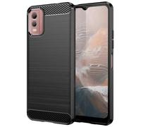 Folmecket Nokia C32 Phone Case, Shock-Absorption Flexible TPU Rubber Protective Cell Phone Cover for Nokia C32 Case 6.5" Black
