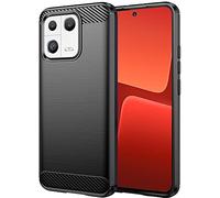Folmecket Xiaomi 13 Phone Case, Shock-Absorption Flexible TPU Rubber Protective Cell Phone Cover for Xiaomi 13 2022 6.36" Black