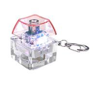 FOLODA 1-Key Mechanical Keycap Tester Keychain With LED Lighting For Stress Reduction And Relaxation For Home Or Office