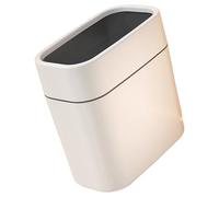 FOLODA 12L Bathroom Trash Can Push Top Waste Bin For Kitchen Bedroom Office For Efficient Storage And Cleanliness Easy Open Bathroom Trash Can