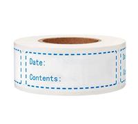 FOLODA 150pcs/roll Kitchen Stickers Refrigerator Freezer Food Storage Date Content Labels For Container Packing Thank You Stickers Small Business