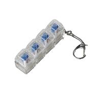 FOLODA 1PC Mechanical Keyboard Switches Tester Keychain Toy Stress Relief Tool With LED Light 2-Key 3-Key 4-Key Key Testing Tool