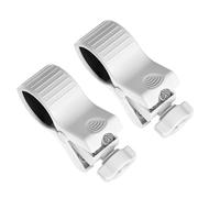 FOLODA 2Pcs Universals Clip Holders with Adjustable Width for Microphones Hair Dryer Flashlight Using 17mm Ball Joint Clip