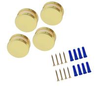 FOLODA 3-5Mm Frameless Mirrour Mounting Hardware 4Pack Duals Screw Fixing Mirrour Mounting Set with Heavy Duty Long Screws Anchors Holders Clip Hanging Set