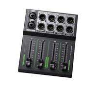 FOLODA 4 Channel Passive Volumes Controller with Individual Sliders Not Require Power for Clean Transmission Distribution in Any Setups Passive Volumes Controller