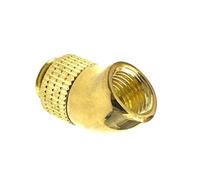 FOLODA 45 Degree Rotating Metal Elbow Adapter for Computer Water Cooling Fitting Easy Installation High Pressure Resistance Metal Cooling Fitting Adapter