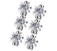 FOLODA 6Pcs Decorative Balloon Weights Metallic PET Foil Balloon Holder for Birthdays Weddings Parties Gaduation Celebration Concrete Weights
