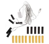 FOLODA AA Battery Eliminator, Replace AA Batteries Power Supply Adapter for LED Fairy Light, Thermostat, Table Lamp, Motion Sensor Trash Can, Clocks, Wireless Electronics (5)