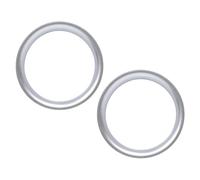 FOLODA ABS Loudspeaker Driver Trim Frame 2in 4in, Silver 4 INCHES | Circular Open-Center Structure Frames the Opening Perimeter for a More Complete Visual Finish