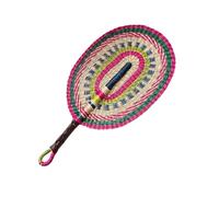 FOLODA African Sea Grass Hand Fan Woven Manual Paddles Fan Wall Decoration Colorful Handheld Fan Hanging Decors Accessories