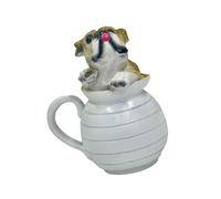 FOLODA Artistic Lovely Canine Sculpture Resin Art Piece Home Accent Great Present Dog Owners Decoration Dog