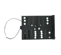 FOLODA Backgammon Board Game Portable PU Leather Backgammon Set Strategy Board Game Adults and Student Easy to Use PU Leather for Adults Travel
