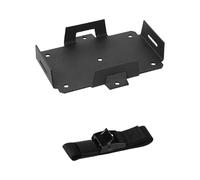 FOLODA Battery Tray With Adjustable Hold Down Strap For Secure Mounting Of 12V 6V Batteries In Various Vehicles ATV Battery Holder