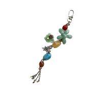 FOLODA Colorful Resin Floral Pendant Keyring Artistic Design Phone Charm Multipurpose Decoration For Keys Travel Daily Use Stylish Resin Flower Pendant