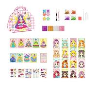 FOLODA Creative Makeup Project Kits Toy with Sparkling Stickers for Little Artists Birthday Party Gathering Activity Toy Holiday Party Gathering Entertainment Makeup