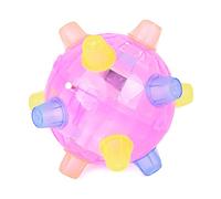 FOLODA Dog Toy Light Up Jumping 5” Dancing Fun Balls With Flashing Bright Lights Music And Sound Batteries Not Included