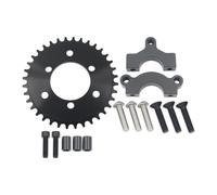 FOLODA Hub Mount Sprocket Conversion for Rear Wheel Projects | 36T Metal Gear with Clamp Adapter and Fastener Hardware Set