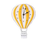 FOLODA Nordic Cartoon Hot Air Balloon Wall Clock Silent For Time Clocks Crafts For Home Children Kids Room Bedroom Decora Hot Air Balloon Wall Clock