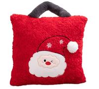 FOLODA Plushie Cushion Lovely Christmas Figures Snowman Tree Reindeer Santa Cushion Storage Bag For Nursery And Living Room Christmas Pillow