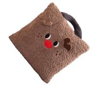 FOLODA Plushie Cushion Lovely Christmas Figures Snowman Tree Reindeer Santa Cushion Storage Bag For Nursery And Living Room Christmas Pillow