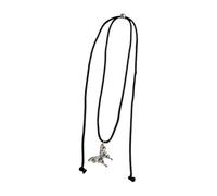 FOLODA Sophisticated Alloy Butterfly Necklace Stylish Pull String Neckchain Adjustable Rope Chain Choker Stylish Clavicle Chain Versatile Length