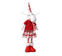 FOLODA Stretchy Holiday Display Figures Santa Snowman Reindeer Retractable Christmas Mantles Decoration Gift Space Saving Holiday Display