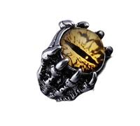 FOLODA Unique Wolf Paw Demons Eye Shape Adjustable for Men Women, Alloy Texture Party Accessories Wolf Paw Rings