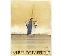 Folon Museum Ship Ocean Paris Werbe-Kunstdruck Leinwand Premium Wanddekoration Poster Wandbild
