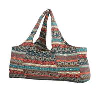 FOLOSAFENAR Bohemian Ethnic Style Print Canvas Yoga Bag, Large Capacity, Multi Pockets, Tote Bag, Lady's Casual, For Ladies And Girls, For Shopping Hiking Yoga And Daily Use