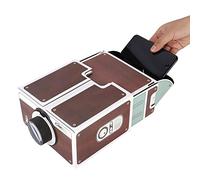 FOLOSAFENAR DIY Smartphone Projector, Mini DIY Home Portable Smart Mobile Phone Projector for Home Theater, Cinema Phone Screen Magnifier with 8x Image Magnification