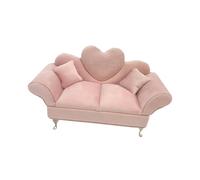 Folpus 1/6 Sofa Bed Jewelry Box, Fashion Ornament Miniature Furniture, Girls Women Jewelry Box for 12" Doll Action Figures Accs, Pink