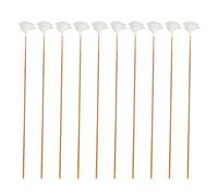 Folpus 10 Pcs Goose Feather Ear Picks for Adults Kids Soft Earwax Remover Ear Pick Ear Grab Tools Ear Cleaner, White Thread S