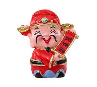 Folpus 2024 Chinese New Year Wealth Immortal Statue Resin Figurine Mythical Figurine Feng Shui Table Ornament Desktop Decoration, Style A