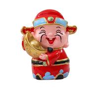 Folpus 2024 Chinese New Year Wealth Immortal Statue Resin Figurine Mythical Figurine Feng Shui Table Ornament Desktop Decoration, Style B