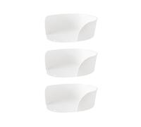 Folpus 3 Pieces Chopping Board Side Dish Plate, Food Prep Bowls Restaurant Meal Prep Bowls