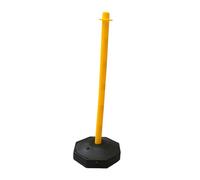 Folpus 33inch Traffic Post Cone, Parking Post, Water Fillable, Street Pillar Caution Post for Construction Roads, Yellow