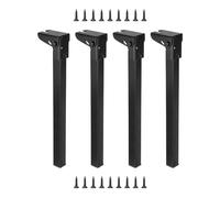 Folpus 4 Pieces Folding Table Leg Collapsible Table Legs Stable Portable for Bench Laptop Table, Height 60cm