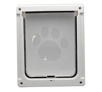 Folpus Durable cat and dog Doors Single Flap Lockable to Install Tunnel Pet Flap Door for Small, Medium, Large Kitten Kitty Cat, 35x29CM