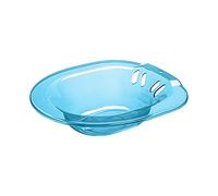 Folpus Foldable Sitz Bath Basin for Toilet with Flusher 2000ml Hip Basin Bidet Universal for Toilets Drain Holes Hip Bath for Washing Perineal Care, Blue