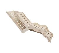 Folpus Hamster Wooden Ladder Climbing Toy, Hamster Peep Shed Hamster House Hideouts Hamster Habitat for Chinchilla, Peeping Hide, Rat, Style A 42x16cm