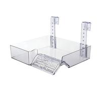 Folpus Hanging Turtle Resting Basking Platform, Acrylic Reptile Tank Ladder, Transparent Turtle Tank Dock Floating Decor Reptile Habitat for Amphibians, L