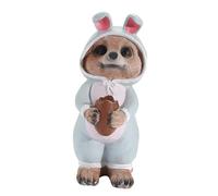 Folpus Meerkat Figurine Animal Sculpture Housewarming Gift Cute Garden Statue Desktop Decoration for Office Bedroom Indoor Outdoor