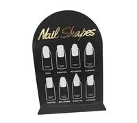Folpus Nail Art Display Board Nails Tips, Sample Display Board Portable Showing Holder Nail Color Board for Beginner Homes Schools
