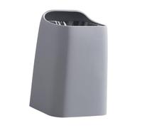 Folpus Trash Can Waste Basket 10L Modern Dustbin Rectangular Recycle Bin Garbage Bin for Toilet Kitchen Bathroom Dorm Living Room, Gray