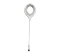 Folpus Voice Controlled Bedside Lamp Portable USB Bedside Table Lamp Intelligent Night Light with 16 LEDs 32cm Flexible Gooseneck Lamp Smart Bedside Table Lamp for Bedroom Office Working Reading