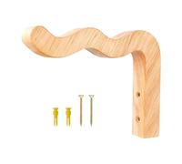 Folpus Wood Plant Hanger Wave Shaped Wall Hook Resistant Multifunctional Hanging Plant Hook Flower Basket Holder, for Balcony