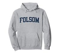 Folsom California Collegiate Style Varsity Block Letter Pullover Hoodie