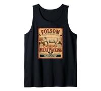 Folsom Meat Packing Retro Butcher San Francisco Pride Tank Top